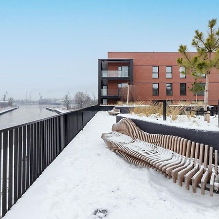 Sienna Grobla Apartment With View Of The Motlawa Terrace & Sauna, Gym By Noclegi Renters Gdansk Dış mekan fotoğraf