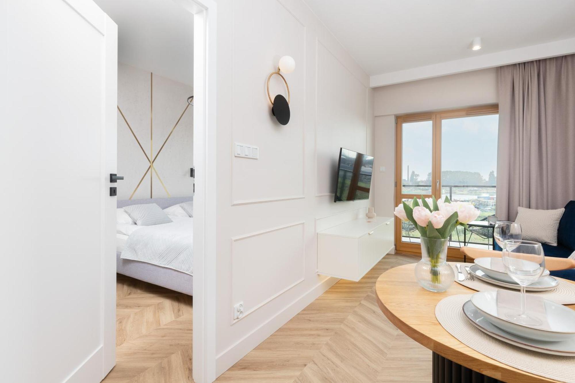 Sienna Grobla Apartment With View Of The Motlawa Terrace & Sauna, Gym By Noclegi Renters Gdansk Dış mekan fotoğraf